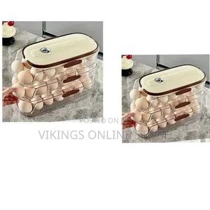 3-Stacked Egg Storage Container - Transparent