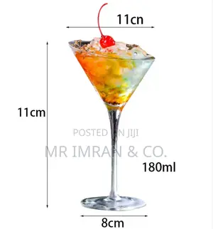 Oblique Mouth Cocktail Glass