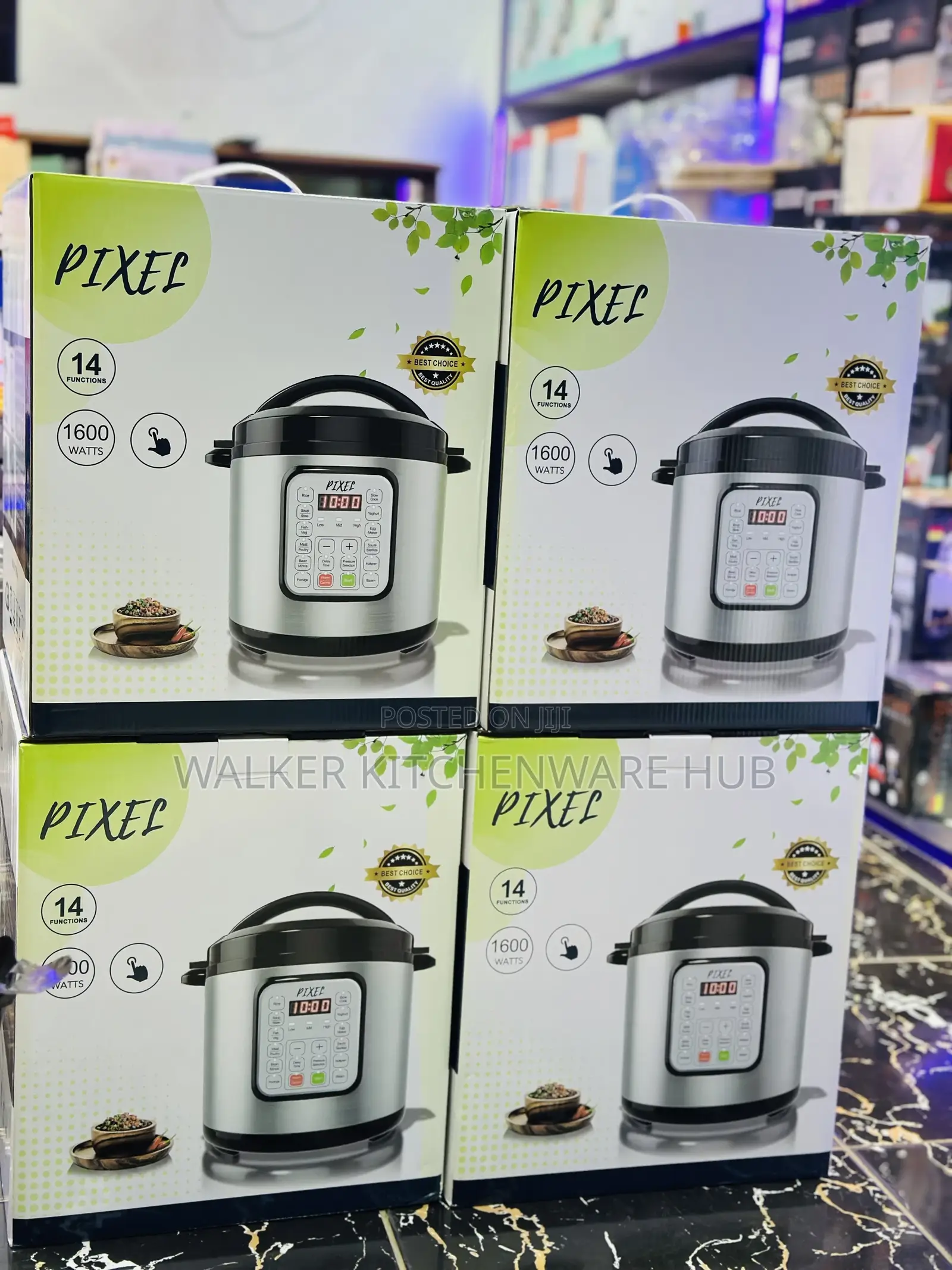 6.0l Pixel Electric Pressure Cooker With a Steamer Plate