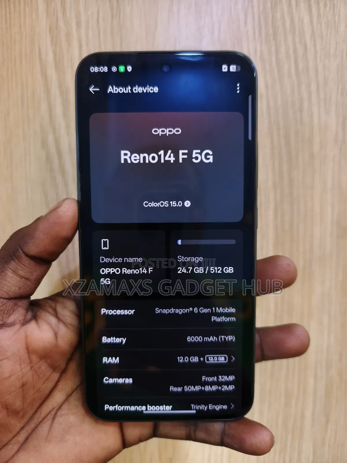 Oppo Reno14 F 512 GB Green