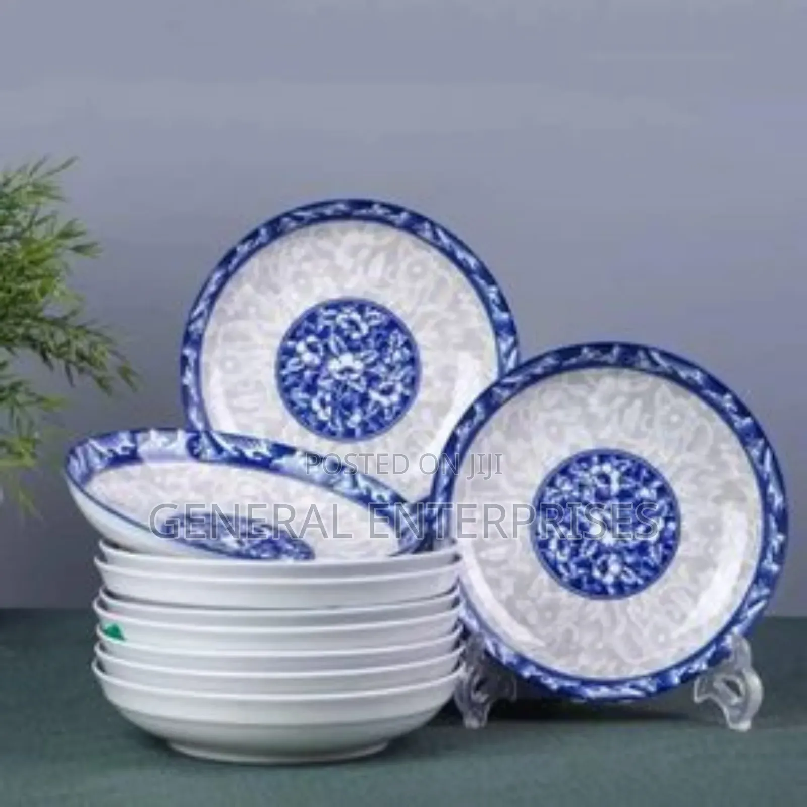 Blue and White Porcelain Design Side Plate