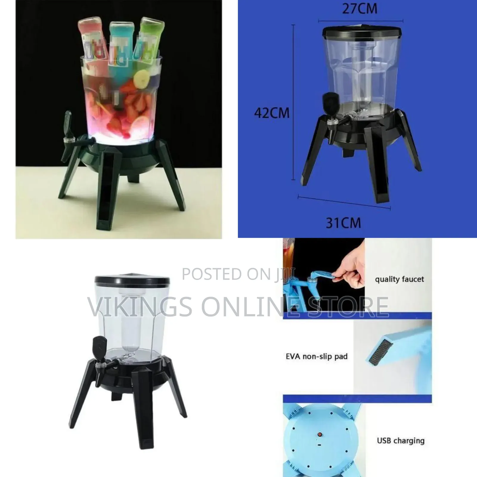 3 Liters Large Beer Dispenser - Multicolor