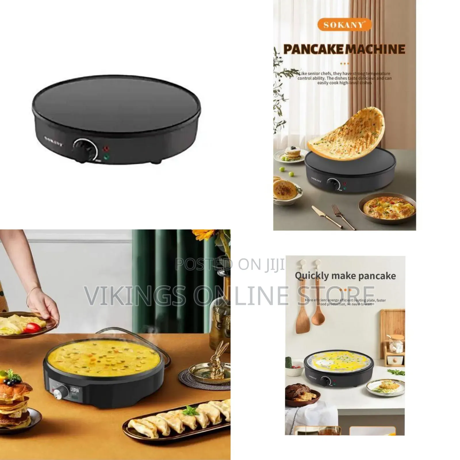Sokany Electric Barbeque Chapati,Omelets, Pies, Crepe Tortilla Maker