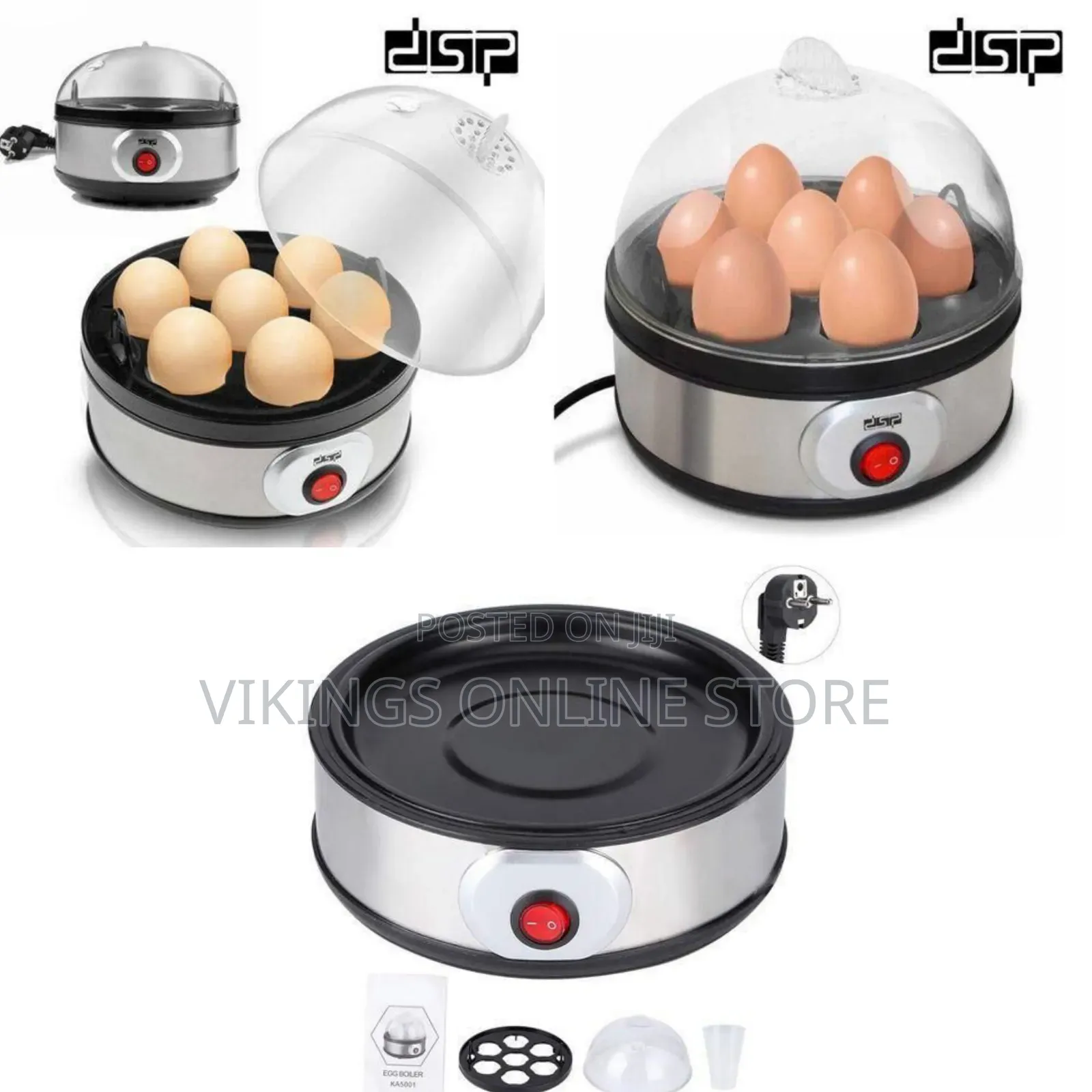 DSP Electric Egg Boiler / Steamer - Multicolor