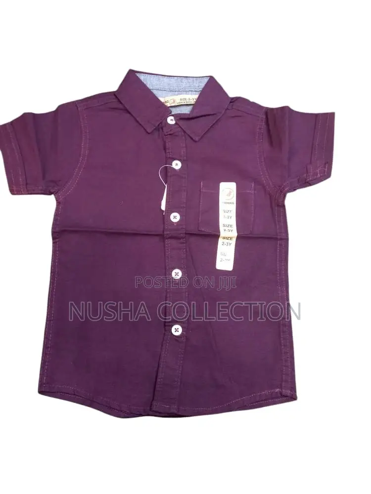 Boys Plain Linen Shirts