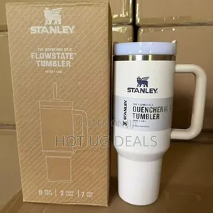 Insulated Vacuum Stainless Steel Stunley Cup / Mug 1200mls -cream