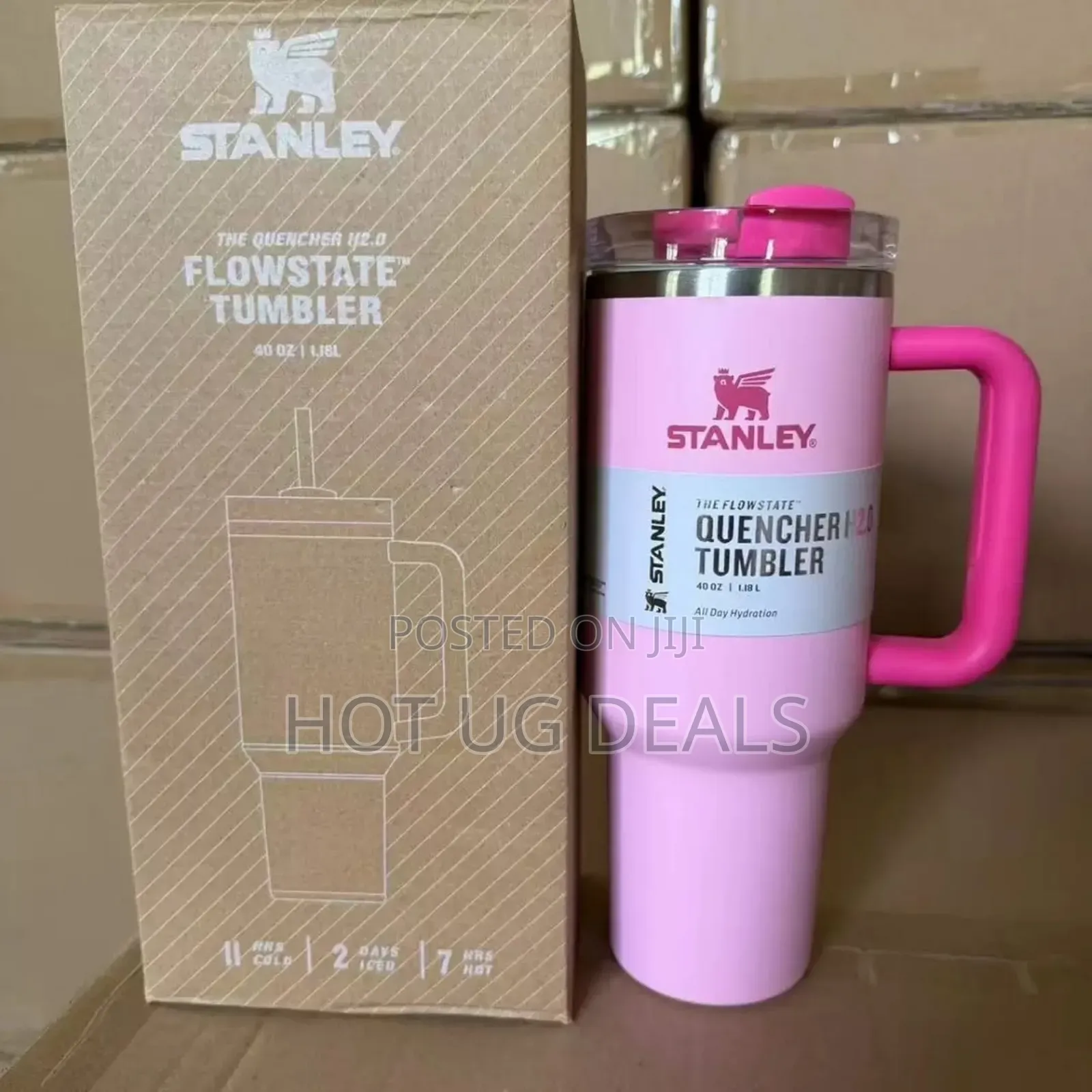 Insulated Vacuum Stainless Steel Stunley Cup / Mug 1200ml- Multicolor