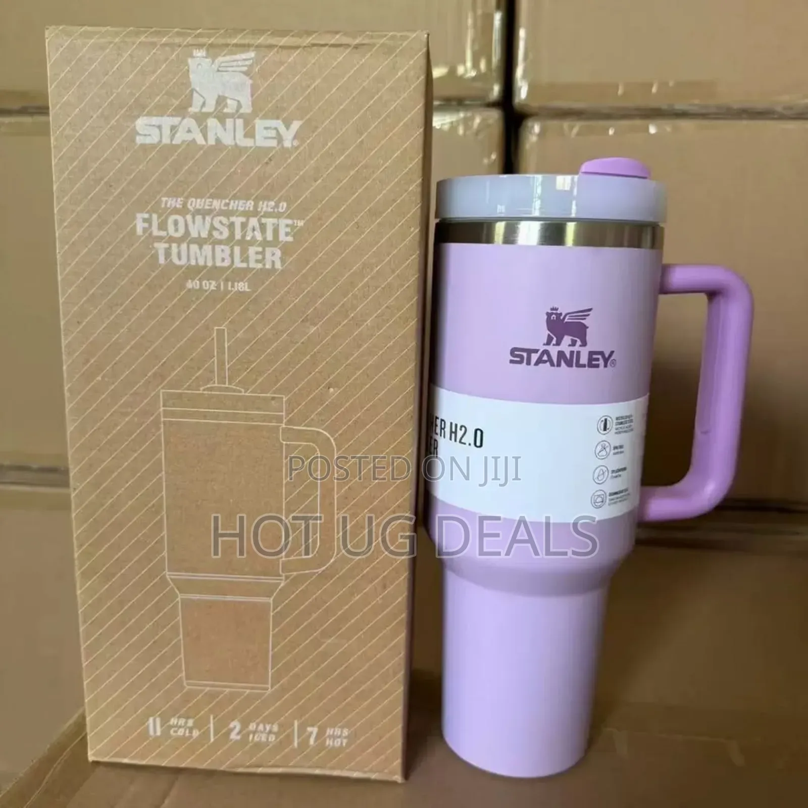 Insulated Vacuum Stainless Steel Stunley Cup / Mug 1200ml- Multicolor