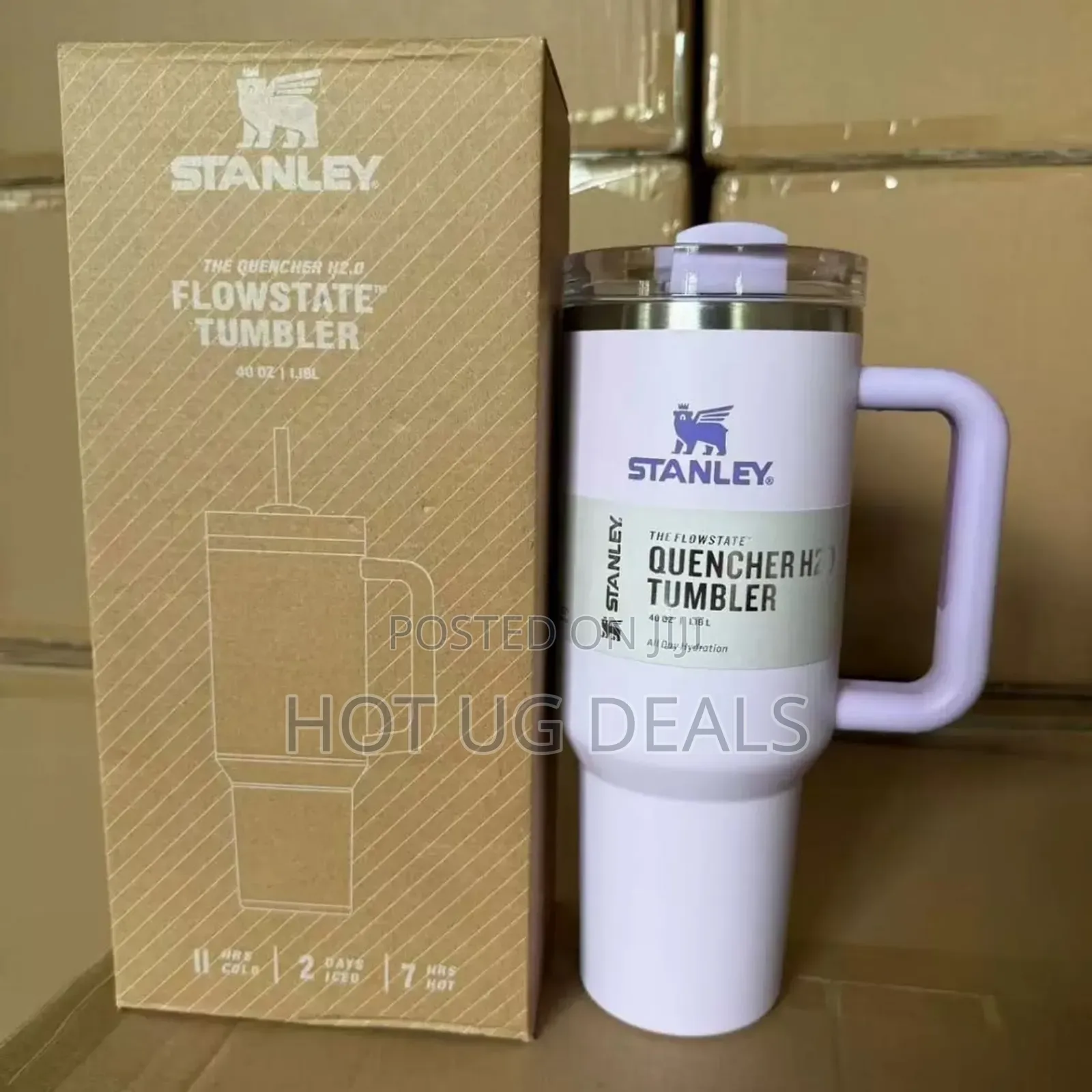 Insulated Vacuum Stainless Steel Stunley Cup / Mug 1200ml- Multicolor
