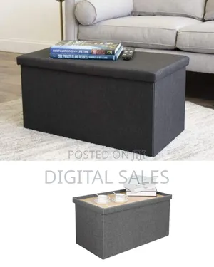 Versatile Folding Storage Ottoman / Bench (76 X 38 X 38