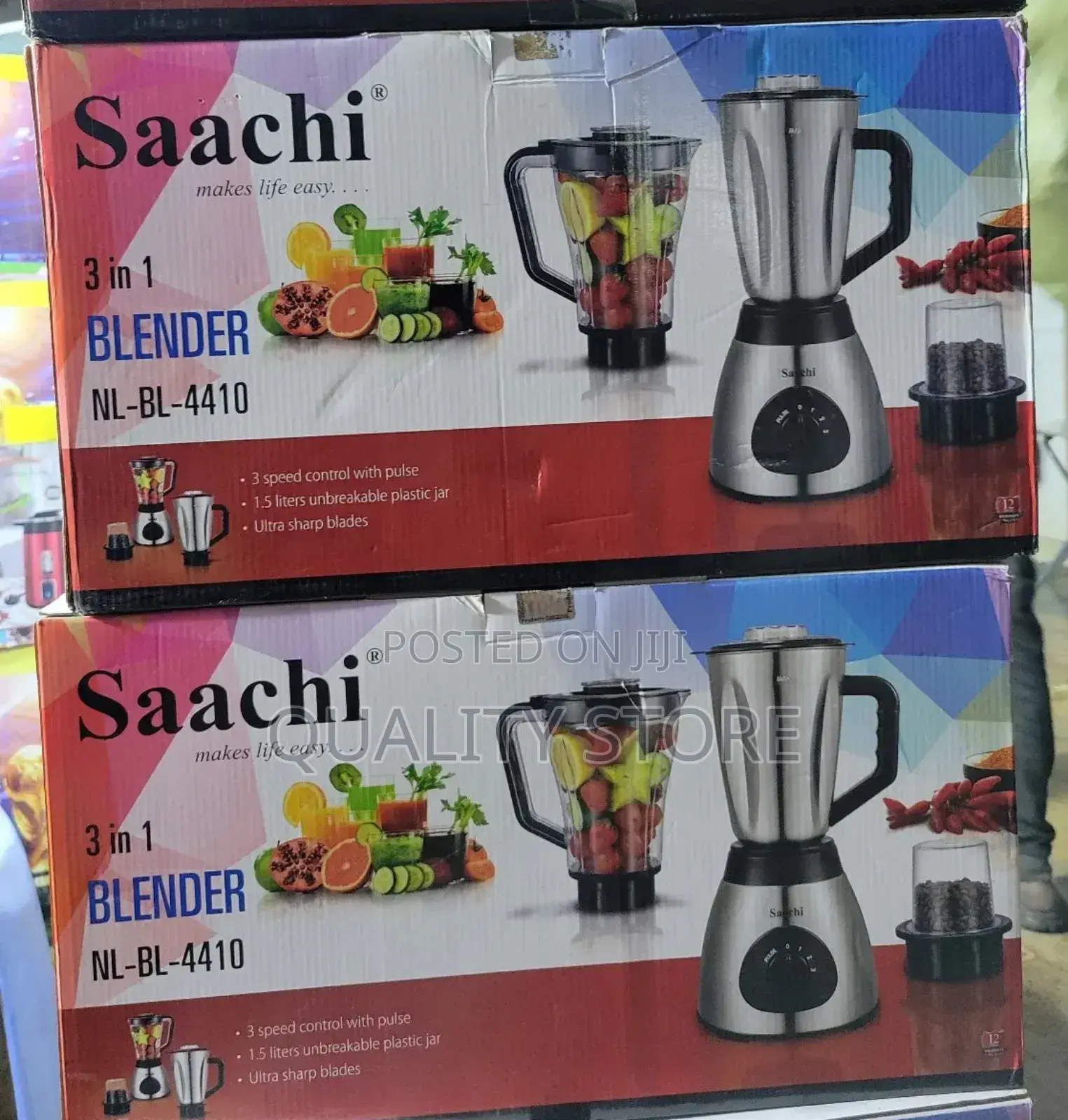 Saachi Electric Blender 3 in 1 Nl-Bl-4410