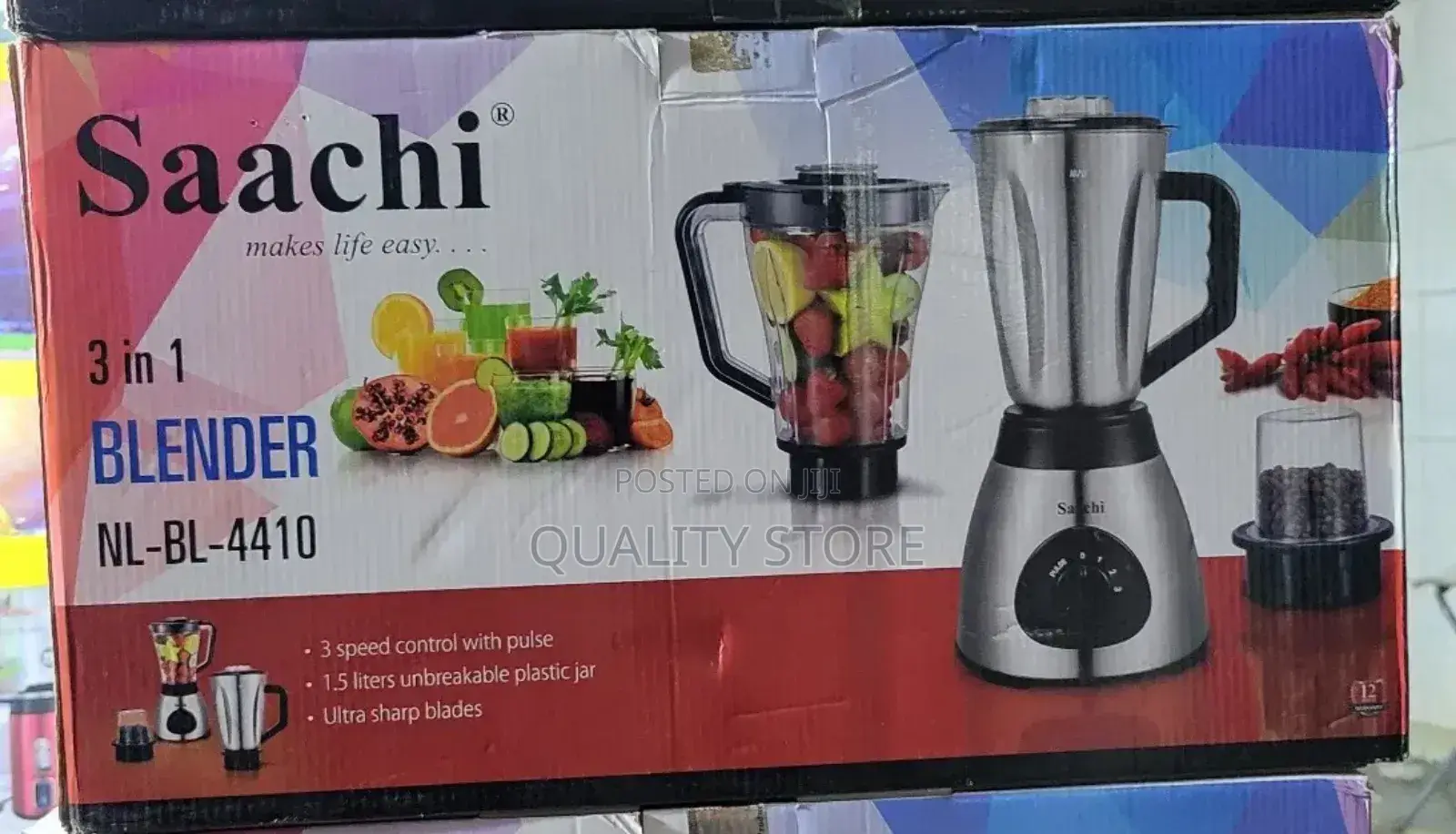 Saachi Electric Blender 3 in 1 Nl-Bl-4410