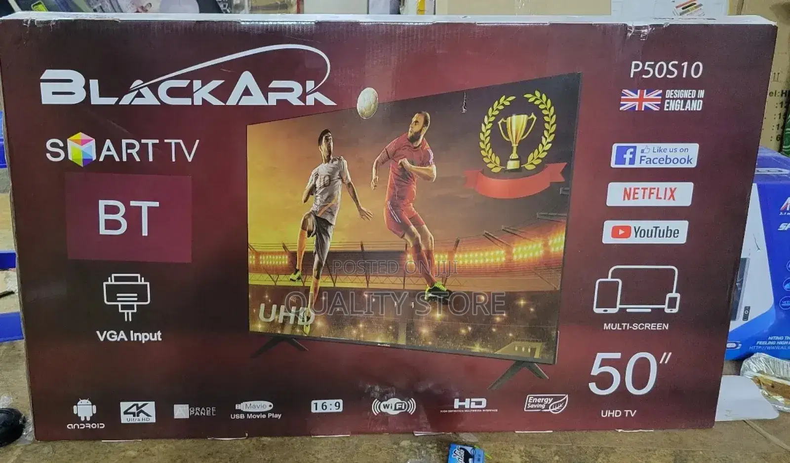 Black Ark "50" Inches Smart Tv