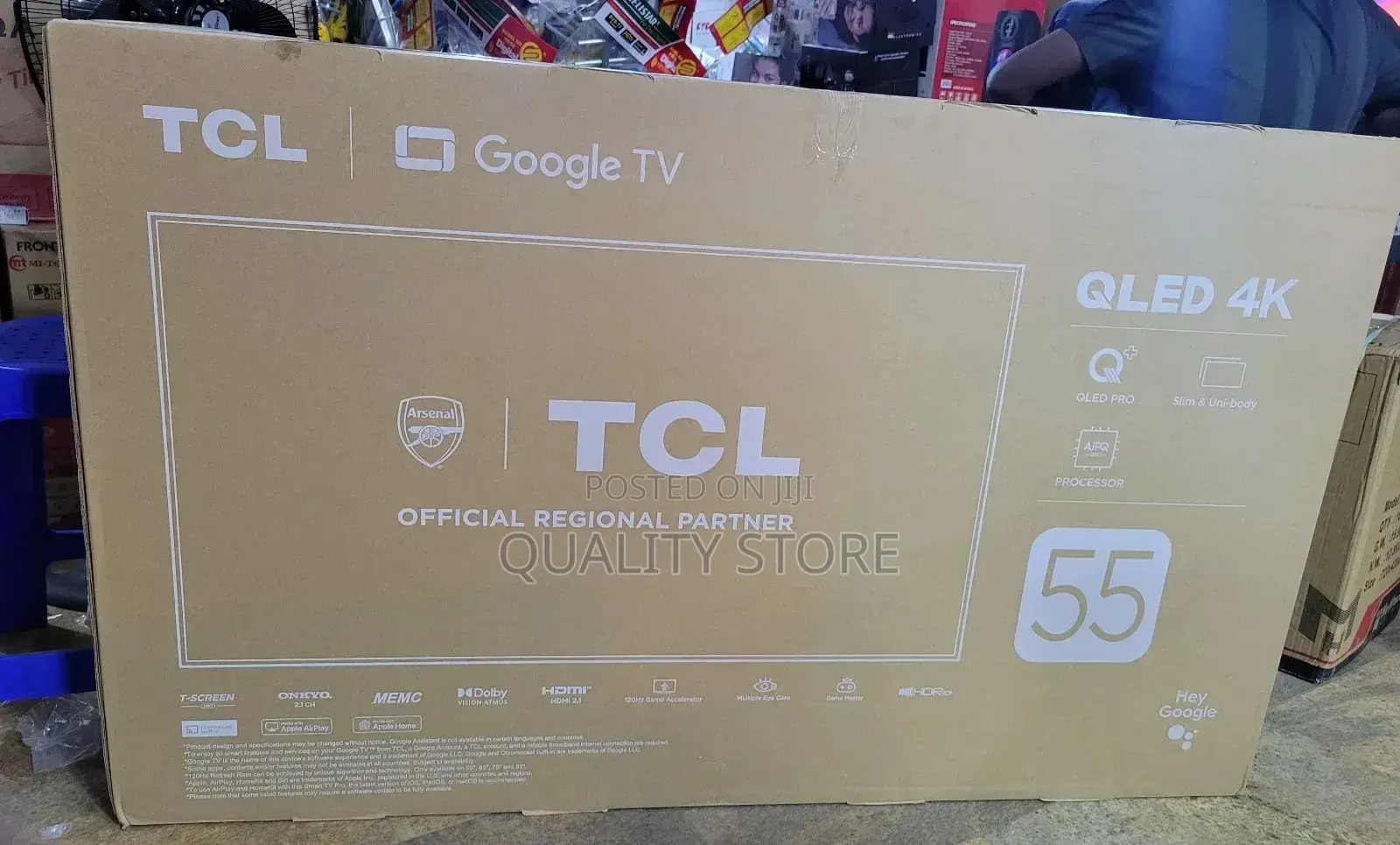 Tcl. " 55" Inches Qled Google Tv