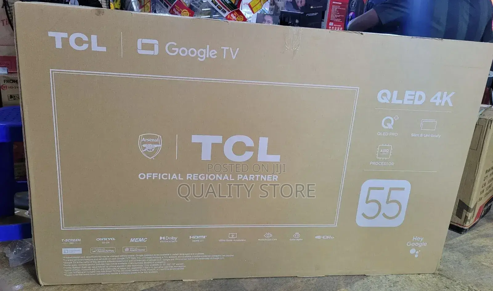 Tcl. " 55" Inches Qled Google Tv