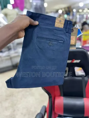 Pure Cotton Men's Original Straight Office Pants or Kakis