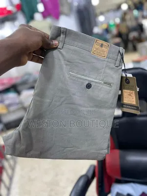 Pure Cotton Men's Original Straight Office Pants or Kakis