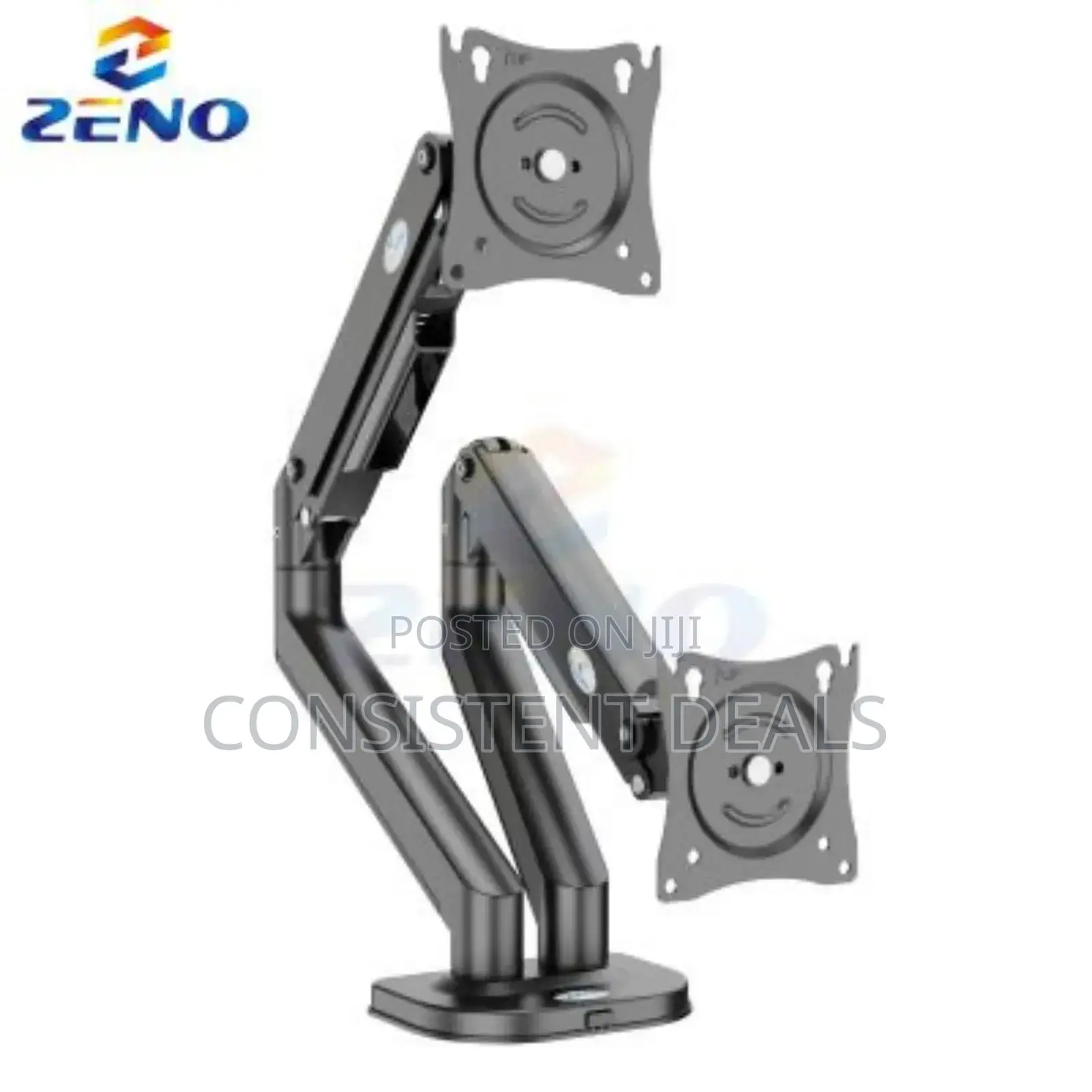 Dual Arm Adjustable Monitor  Desk Mount