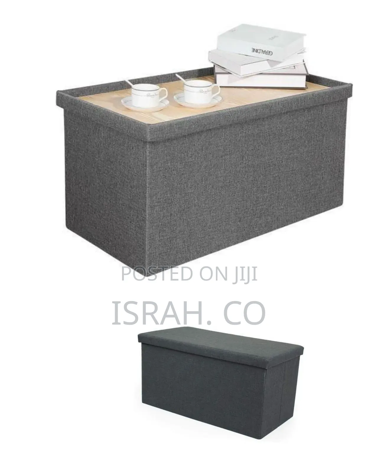 Versatile Folding Storage Ottoman / Bench - Multicolor