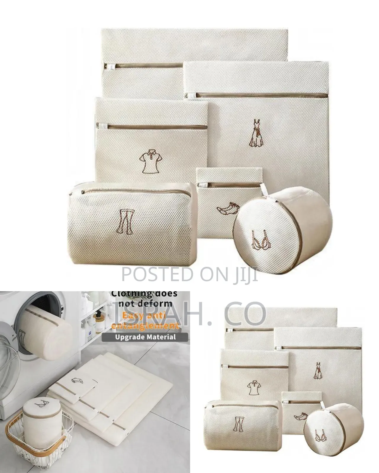 Set of 6 Mesh Laundry Bags