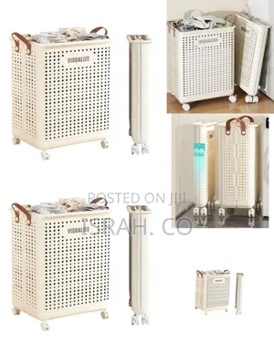 Collapsible Rolling Laundry Hamper / Storage Basket