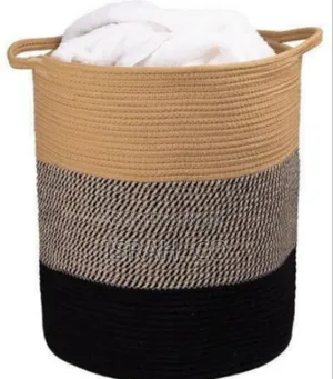 Versatile Woven Cotton Rope Storage Hamper