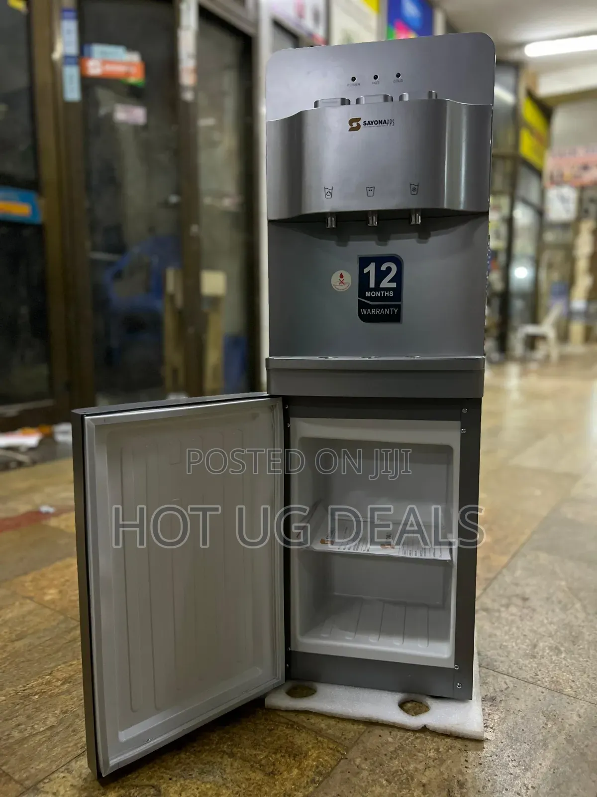 Sayona Water Dispenser Swd-2464 Hot, Normal, Cold With Storage Cabinet