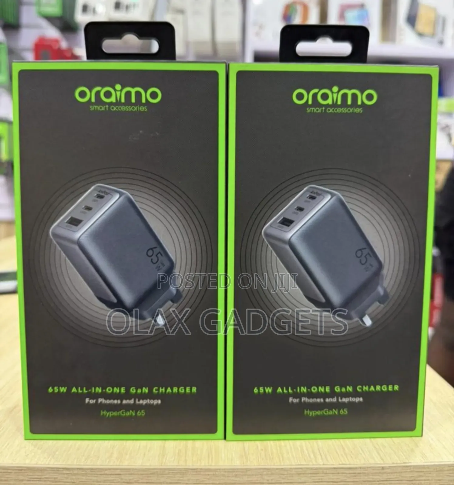 Oraimo Hypergan 65w Gan Wall Charger Kit With 100w C to C Cable