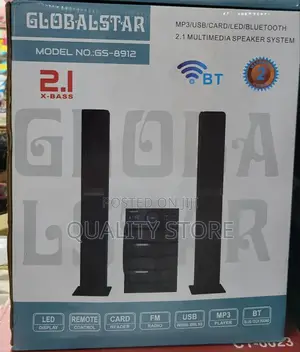 Global Star 2.1 Multimedia Speaker System Gs-8912