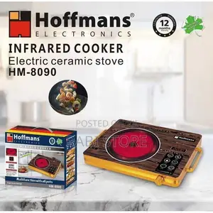 Infra-Red Single Hot Plate Infrared Cooker With Timer - Gold, Black