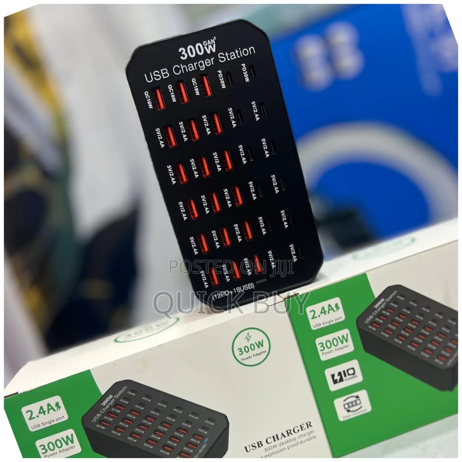 100w 20-port Usb Smart Charger Station.