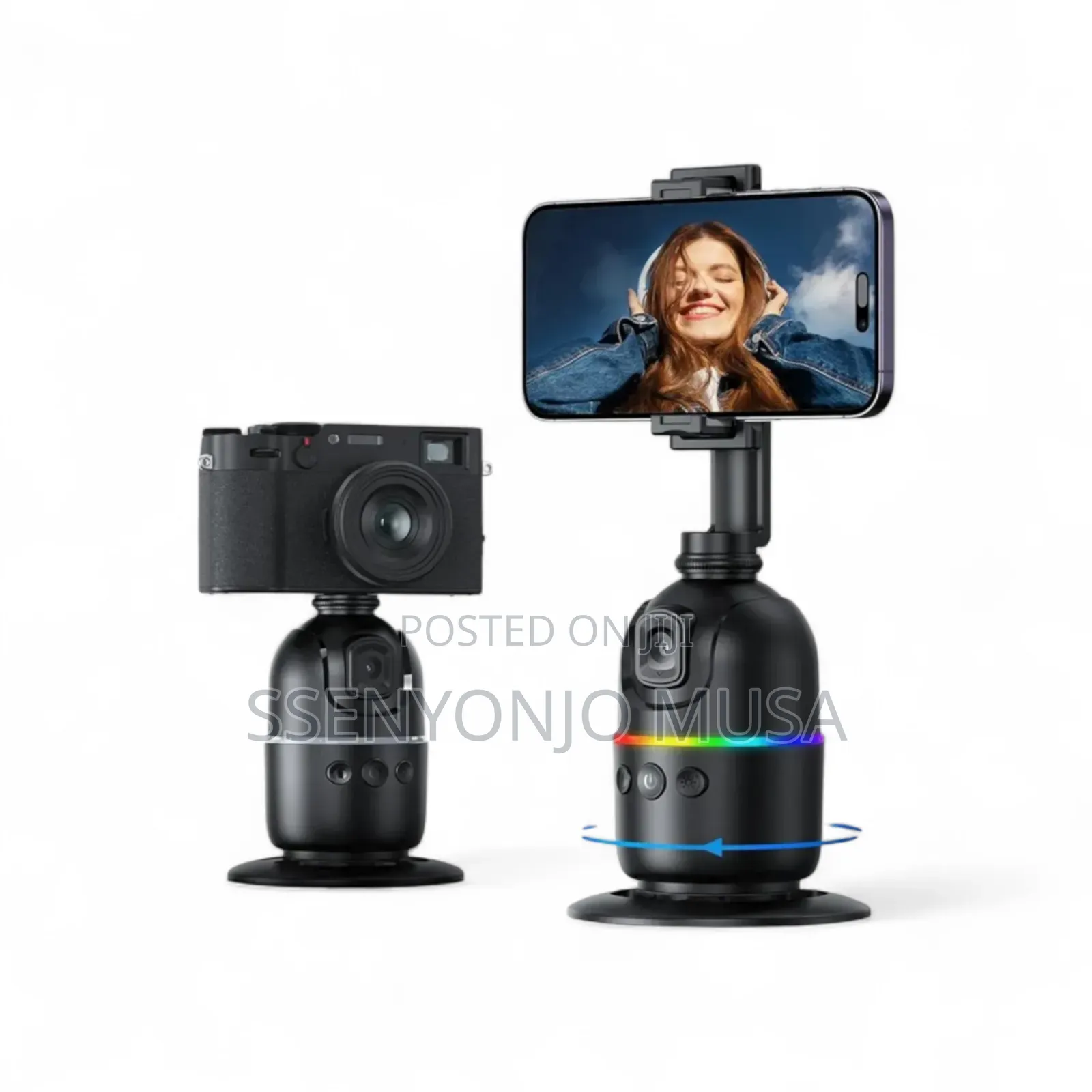 Auto Face Tracking Tripod - 360° Rotating Smart Shooting-