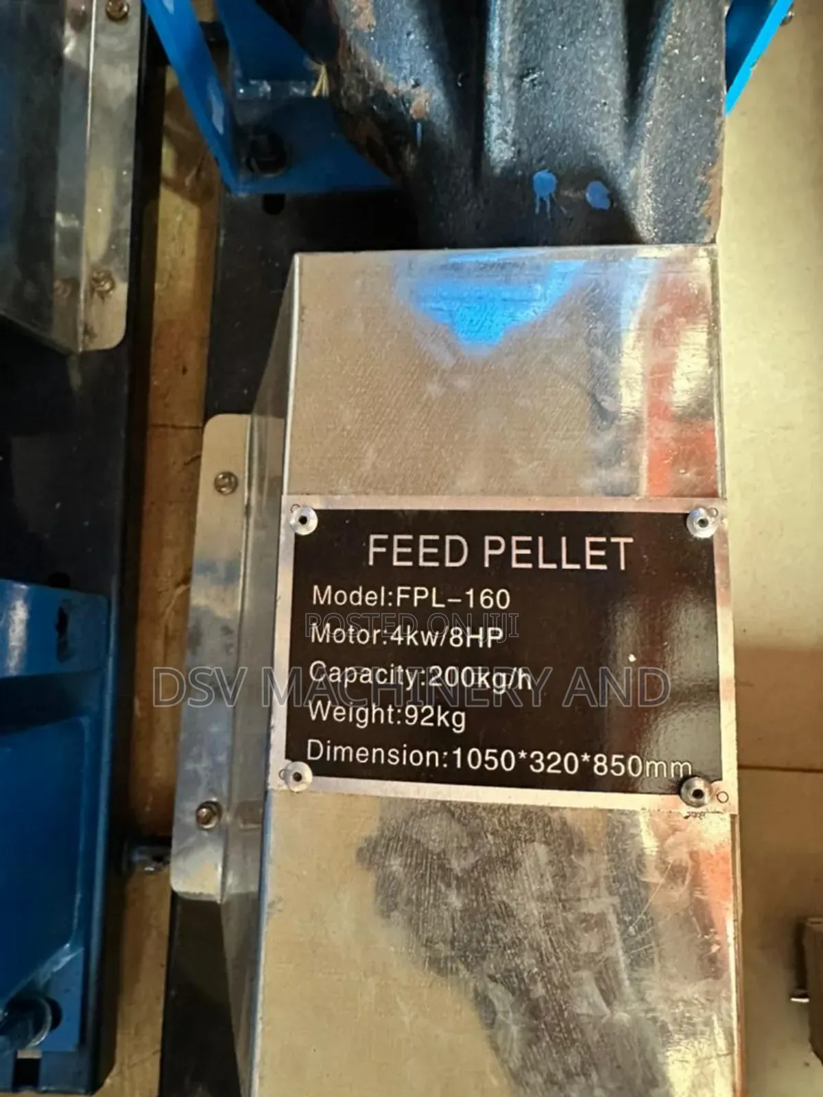 Single Phase 5.5hp 200kg/Hr 3 Dies Pellet Making Machine