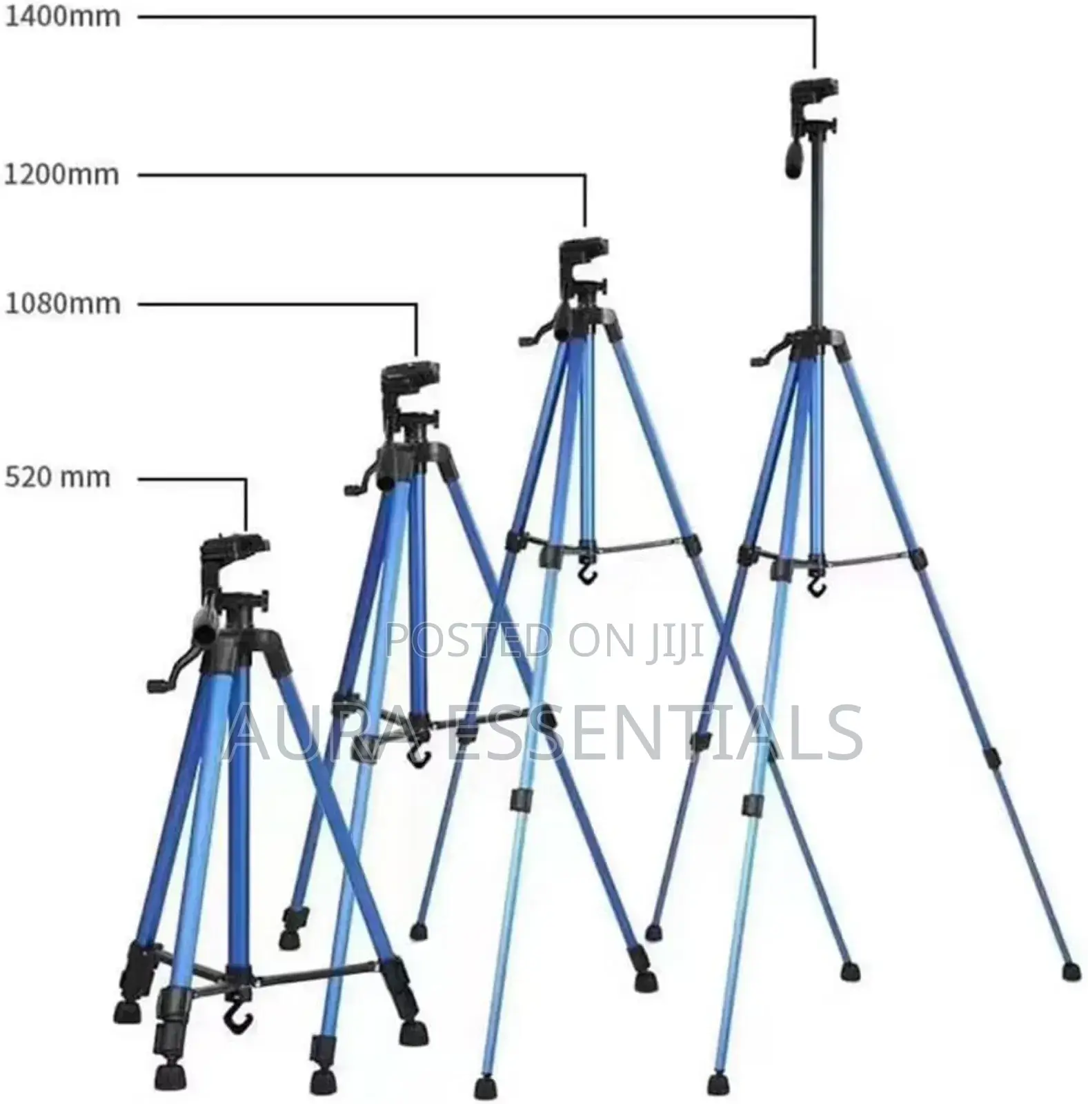 Heavy-Duty Lightweight Tripod With Phone Clip Bag