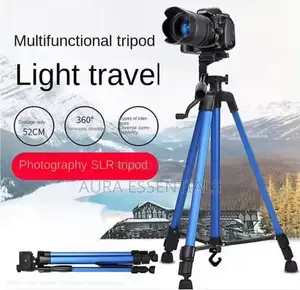 Heavy-Duty Lightweight Tripod With Phone Clip Bag