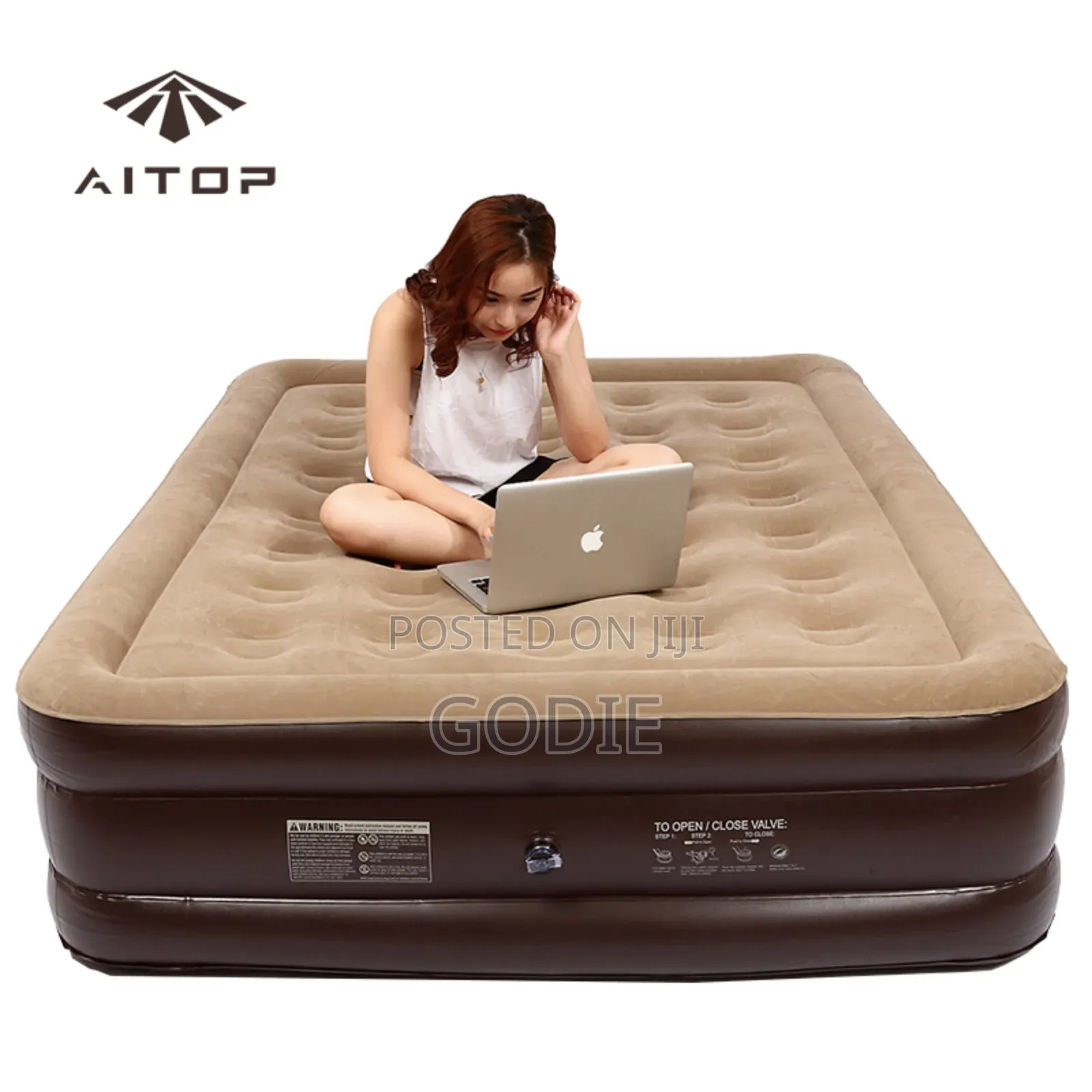 High-density Inflatable Air Mattress 5*6 With A Built-in Electric Pump