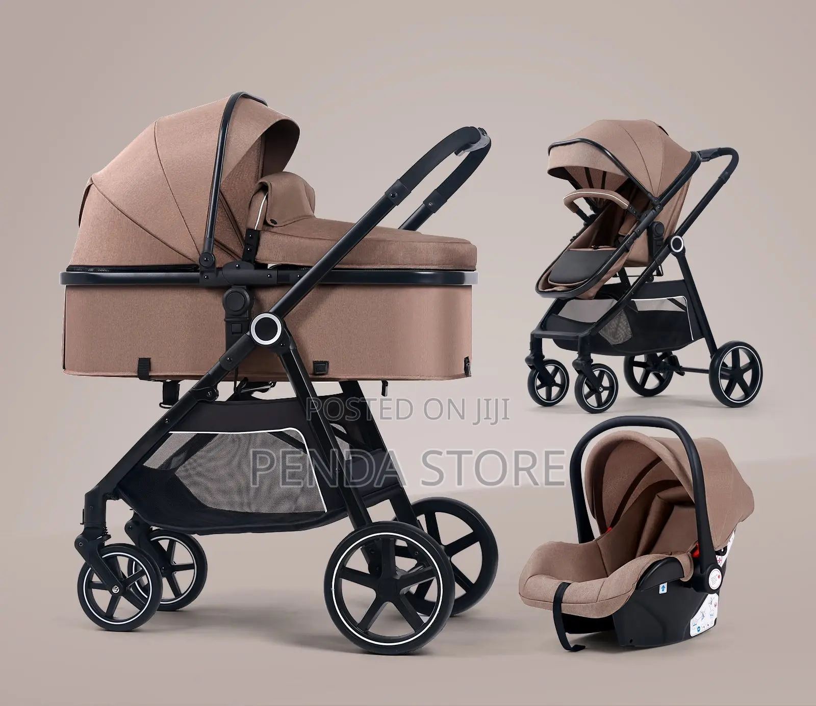 3 in 1 Baby Stroller Set - Luxury Comfort 3 in 1 Baby Stroller Set