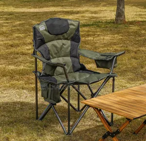 Campmaster Expedition Deluxe Camping Chair With Side Pocket 200kg