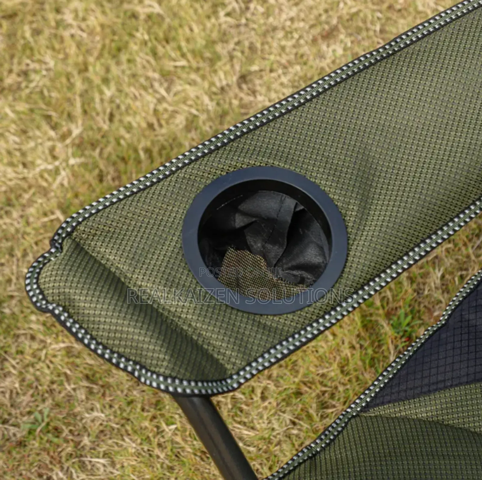 Campmaster Expedition Deluxe Camping Chair With Side Pocket 200kg