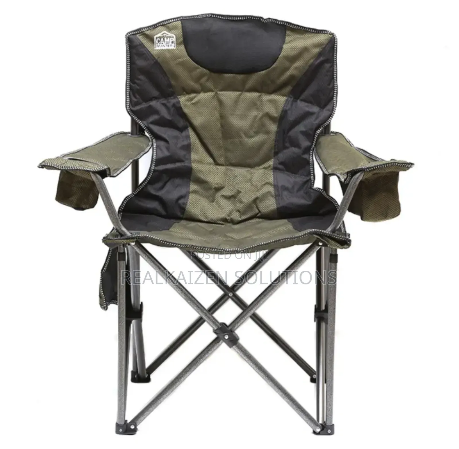 Campmaster Expedition Deluxe Camping Chair With Side Pocket 200kg