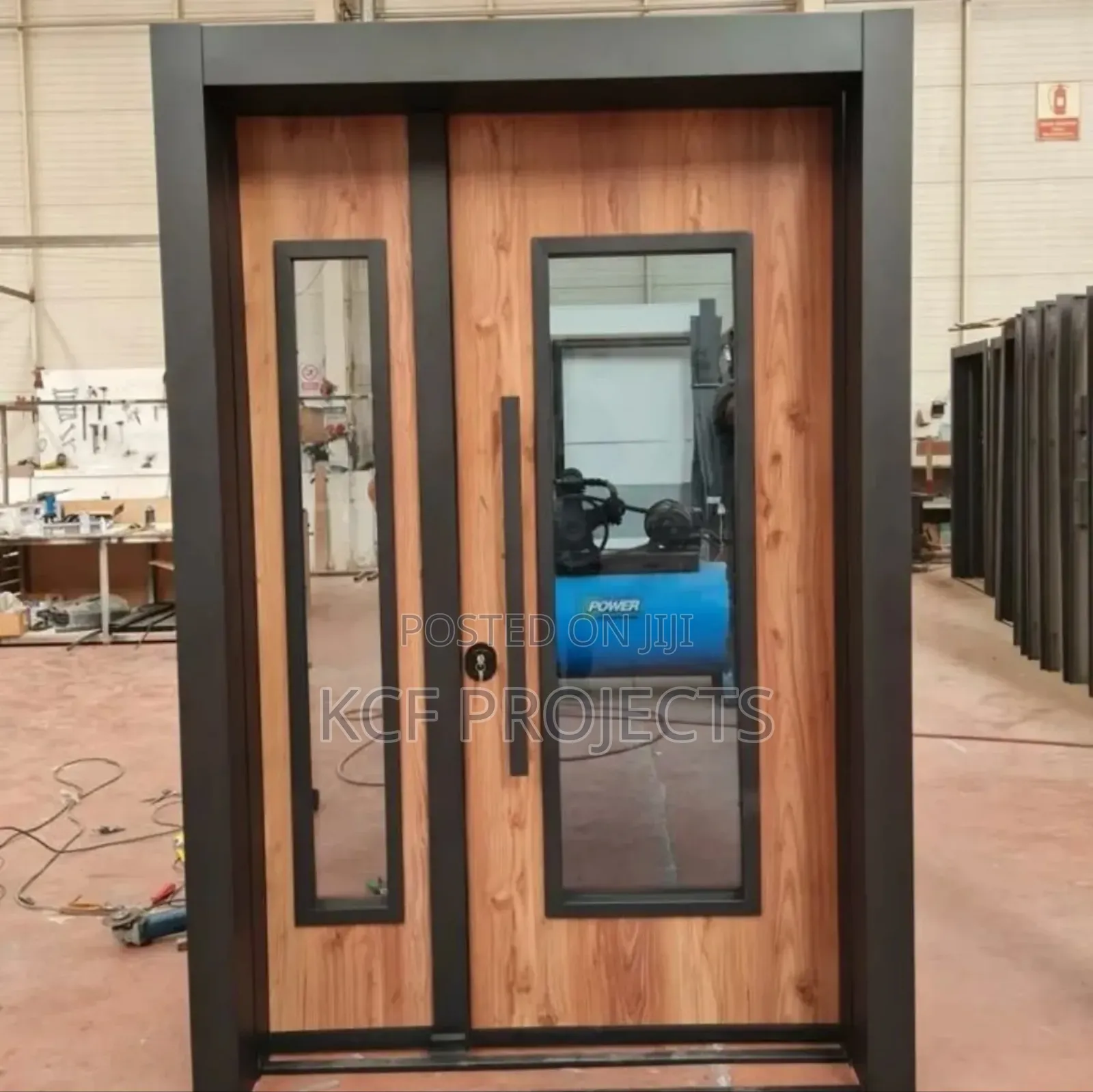 Solid Steel. Doors. Double Plated Sound Proof . Wood Steel Mix Doors.