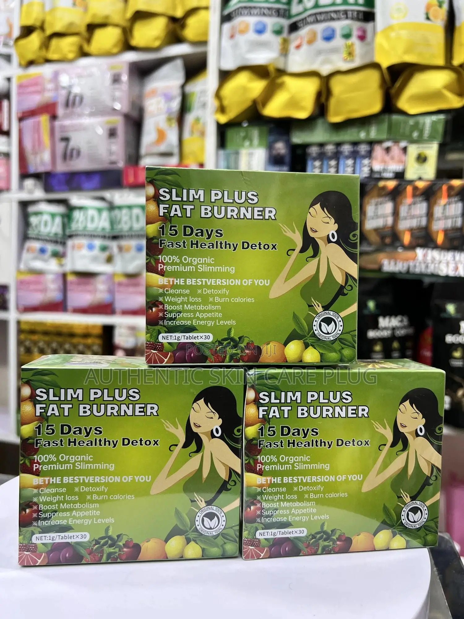Slim Plus Fat Burner-15 Days Fast Healthy Detox Premium Slimming Tea