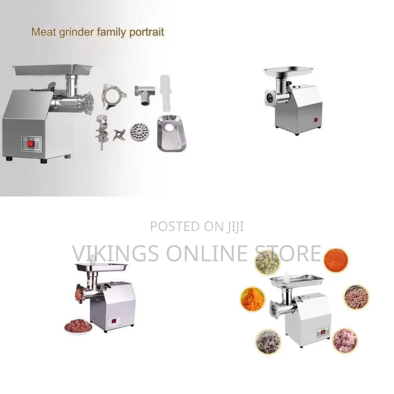 Electro Master Heavy-Duty Commercial Electric Meat Grinder