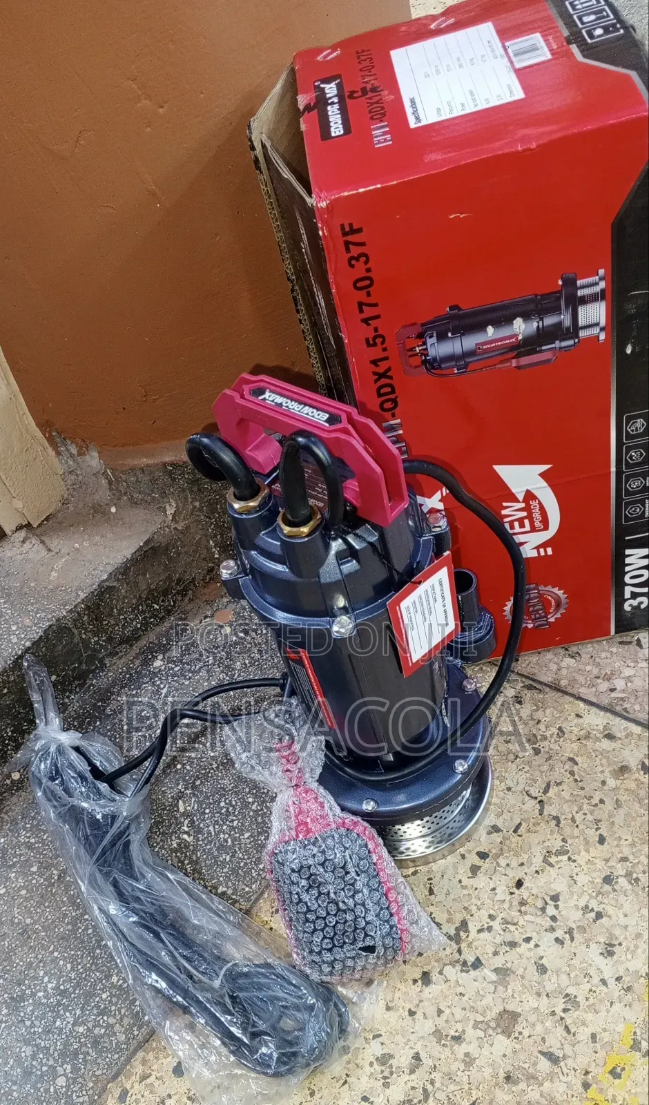 83 Feet / 25m Electric Submersible Water Pump