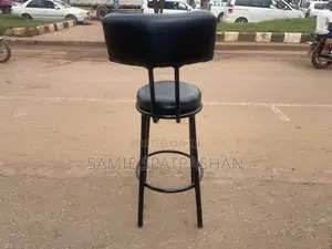 Bar Stool Black With a Back