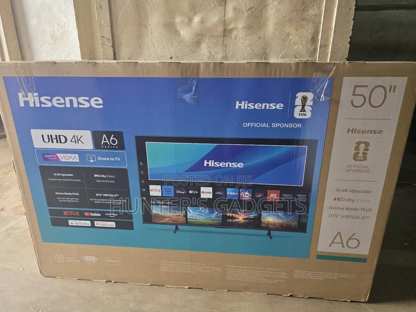 Hisense 50-Inch Smart Digital Frameless Tv Brand New A4 Series