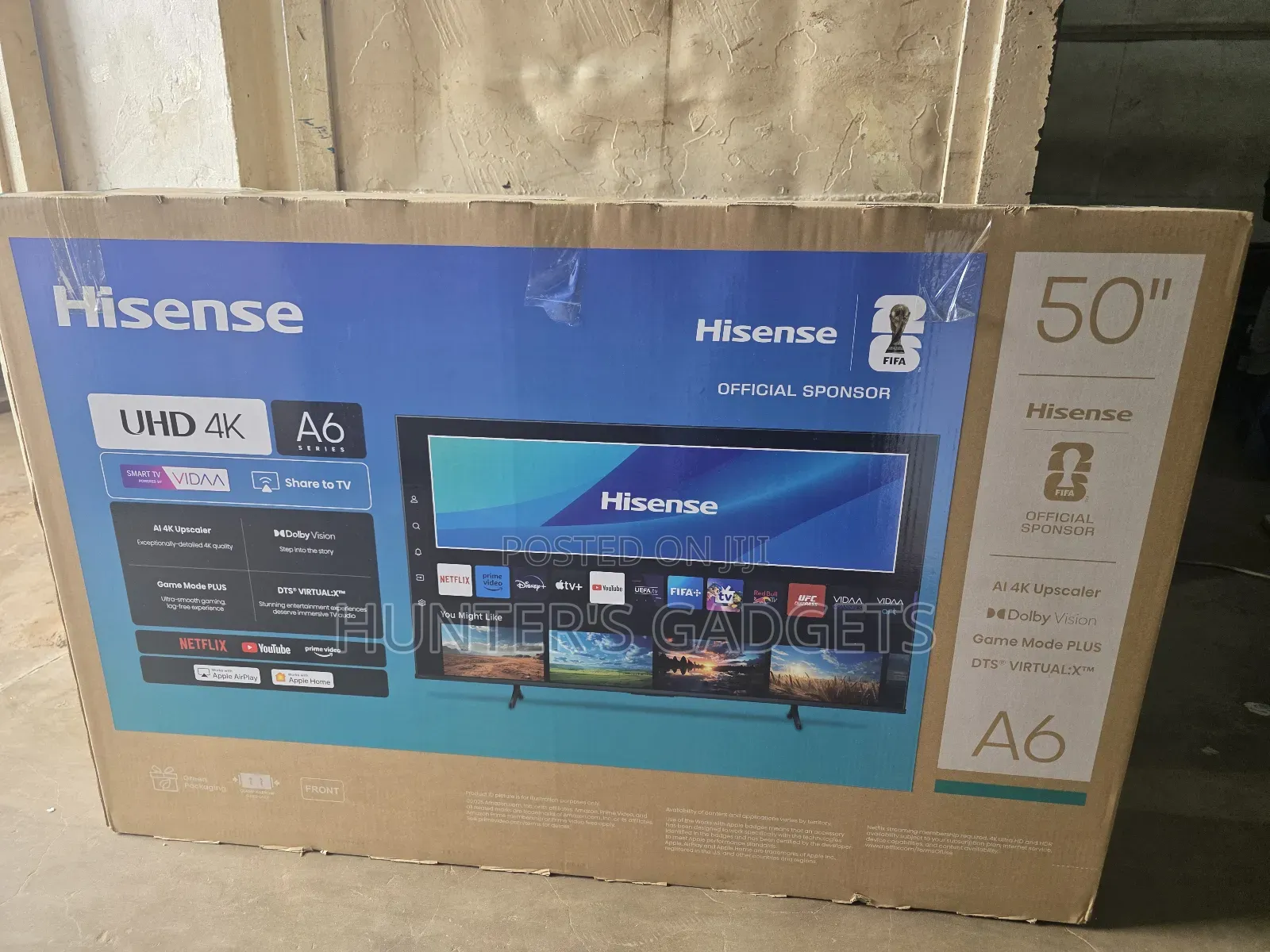 Hisense 50-Inch Smart Digital Frameless Tv Brand New A4 Series