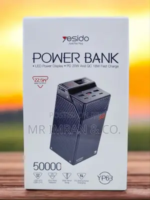 Yesido Yp63 50000mah Power Bank.