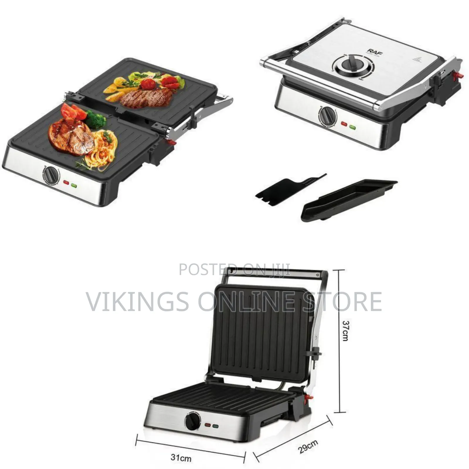 Raf R.561 2200w Electric Grill Steak Machine - Multicolor