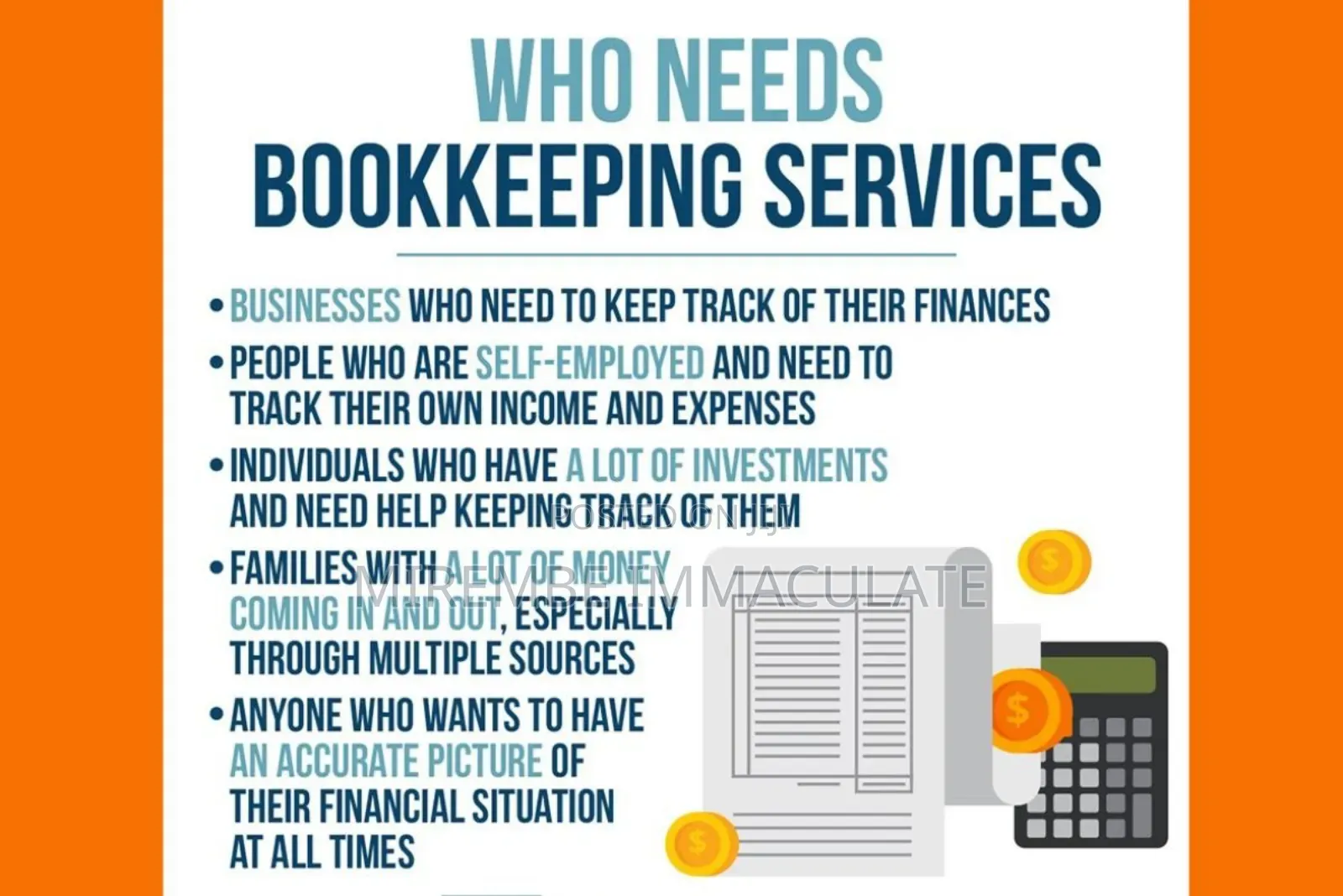 Monthly Bookkeeping Services